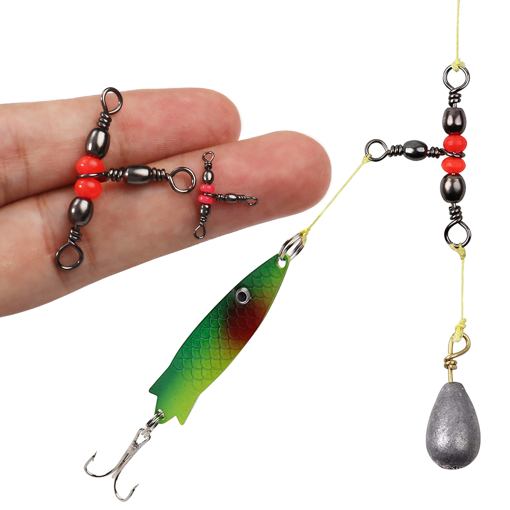 Saltwater Line - Triple Barrel T-Swivel Fishing Connector 3