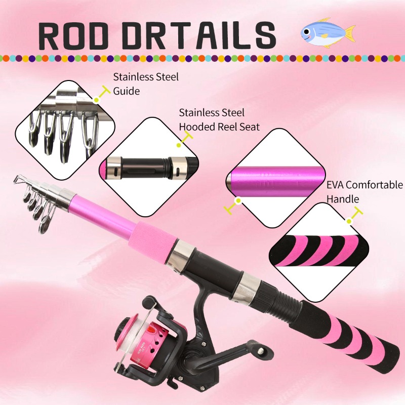 Kids Adult Beginner Fishing Ro - Saltwater Line review and price