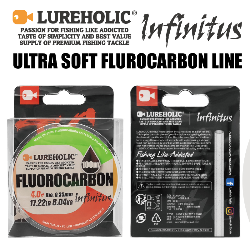 Lureholic Infinity Utra Soft 1 - Fluorocarbon Line review and price