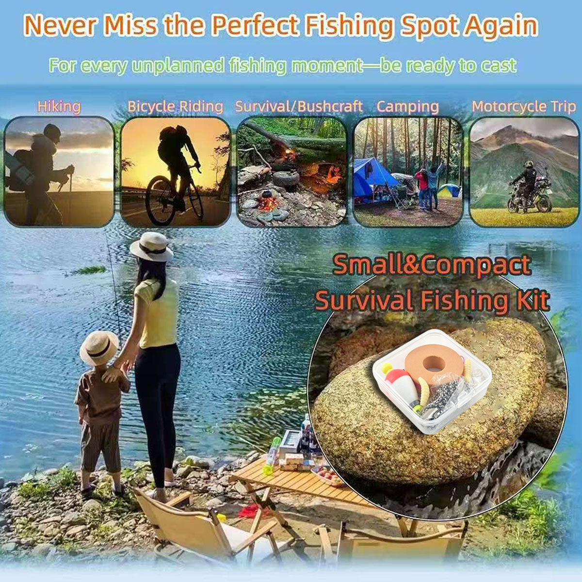 Portable Emergency Fishing Gea - Fishing Line Box review and price